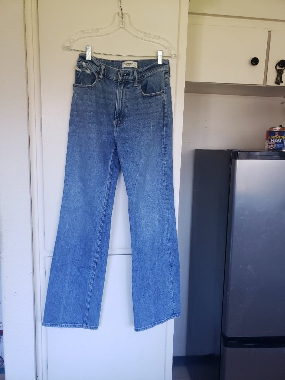 Abercrombie and Fitch High Waisted Light Blue Denim Size 25